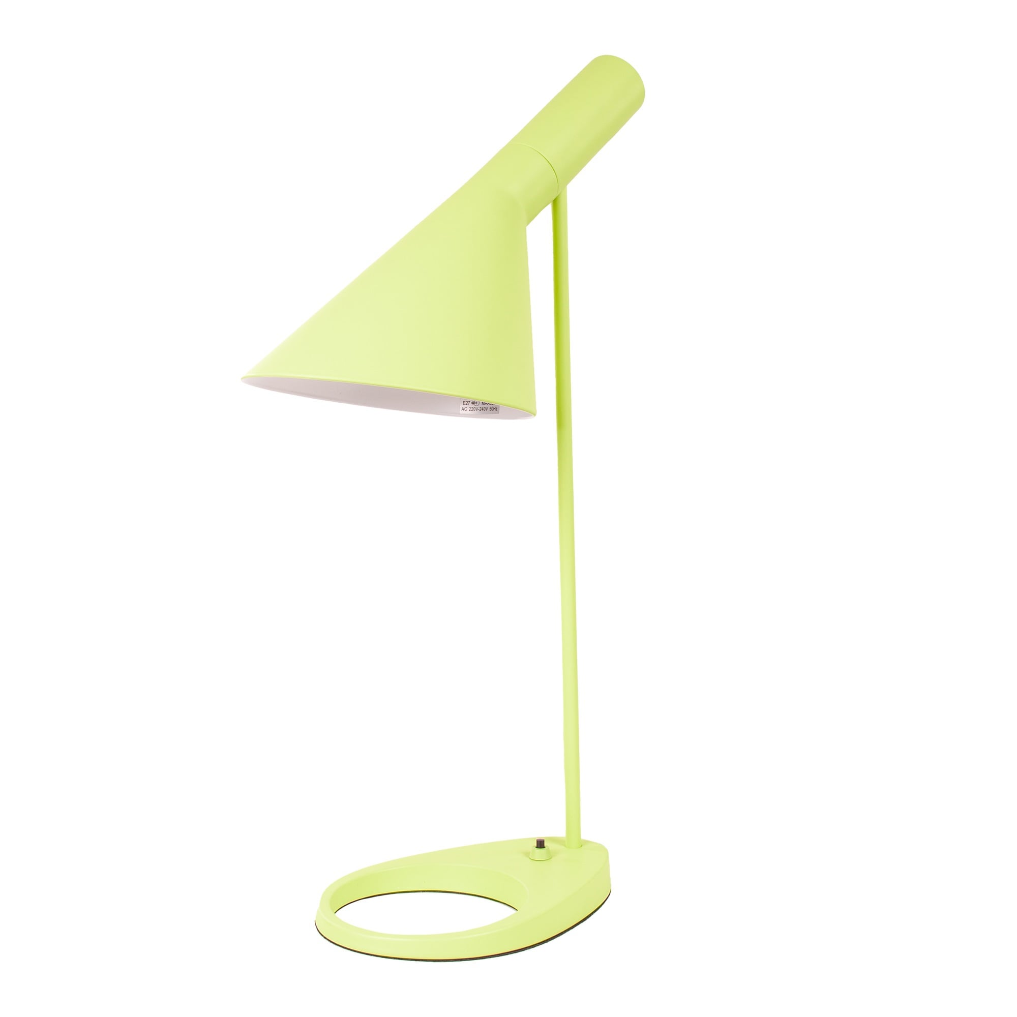 Arne Jacobsen style, Luz de mesa DD D AJ Lámpara verde claro