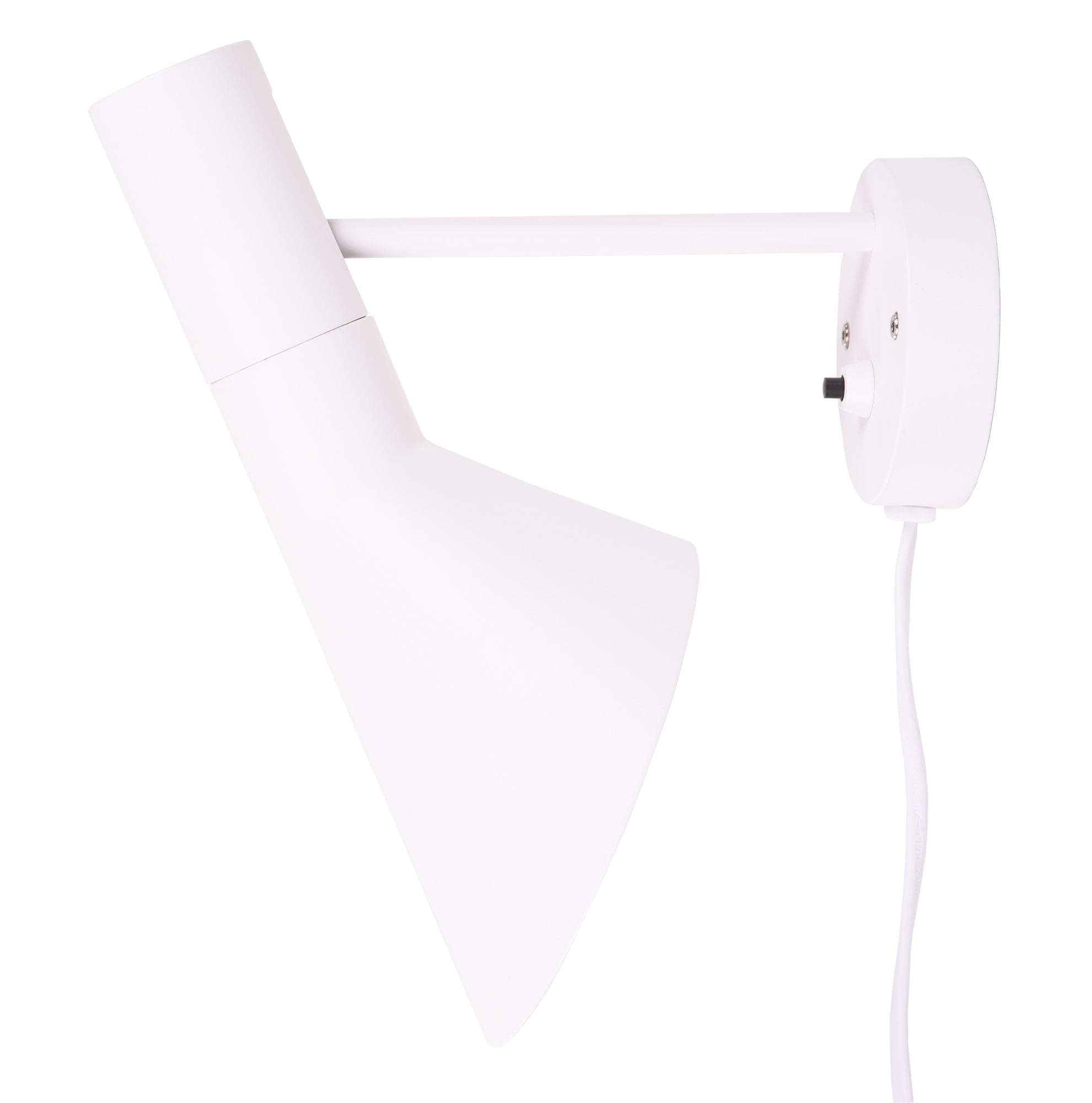 Arne Jacobsen style, Lámpara de pared DD D AJ Lámpara blanco