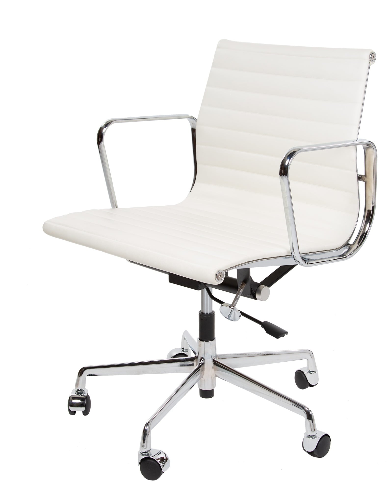 Charles Eames style, Silla de oficina EA117 Cuero Crema
