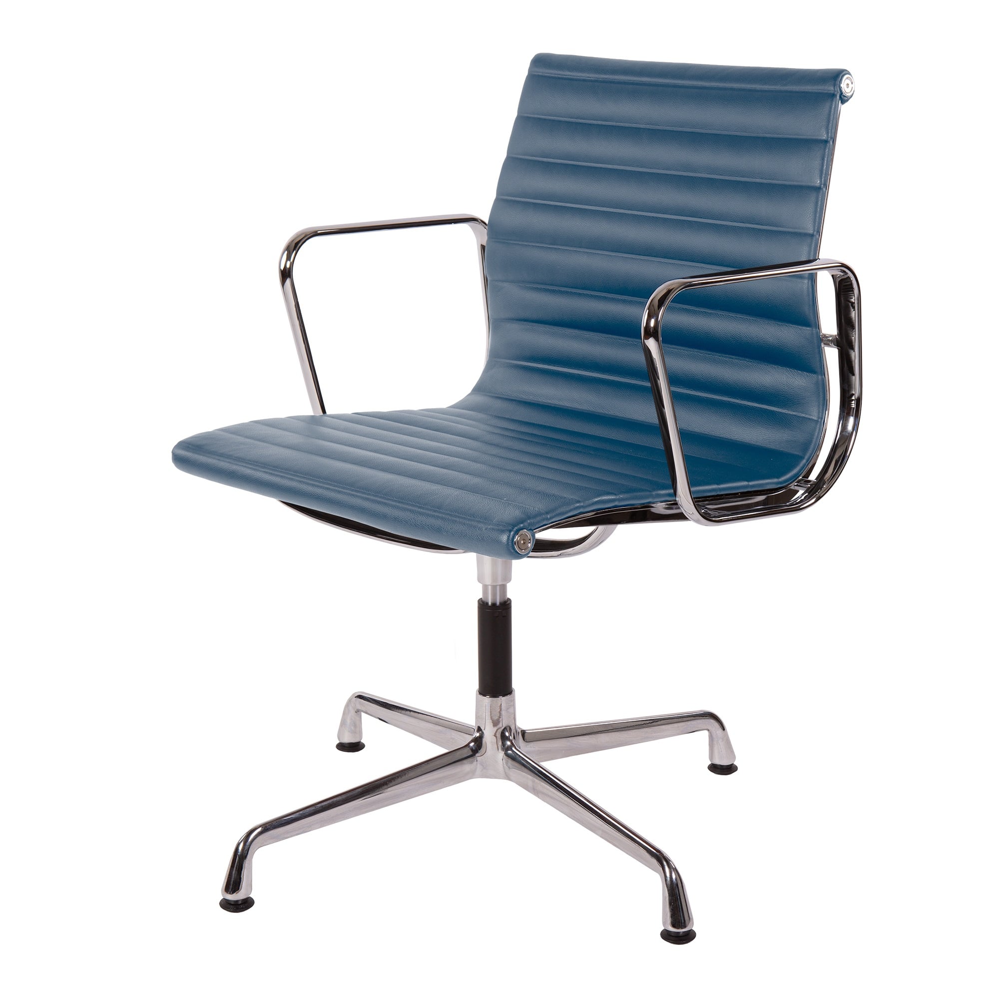 Charles Eames style, Silla de conferencia EA108 Cuero Azul
