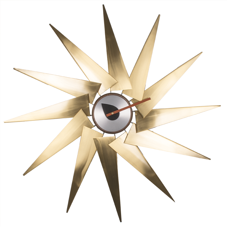 George Nelson style, Reloj de pared Windmill clock metal