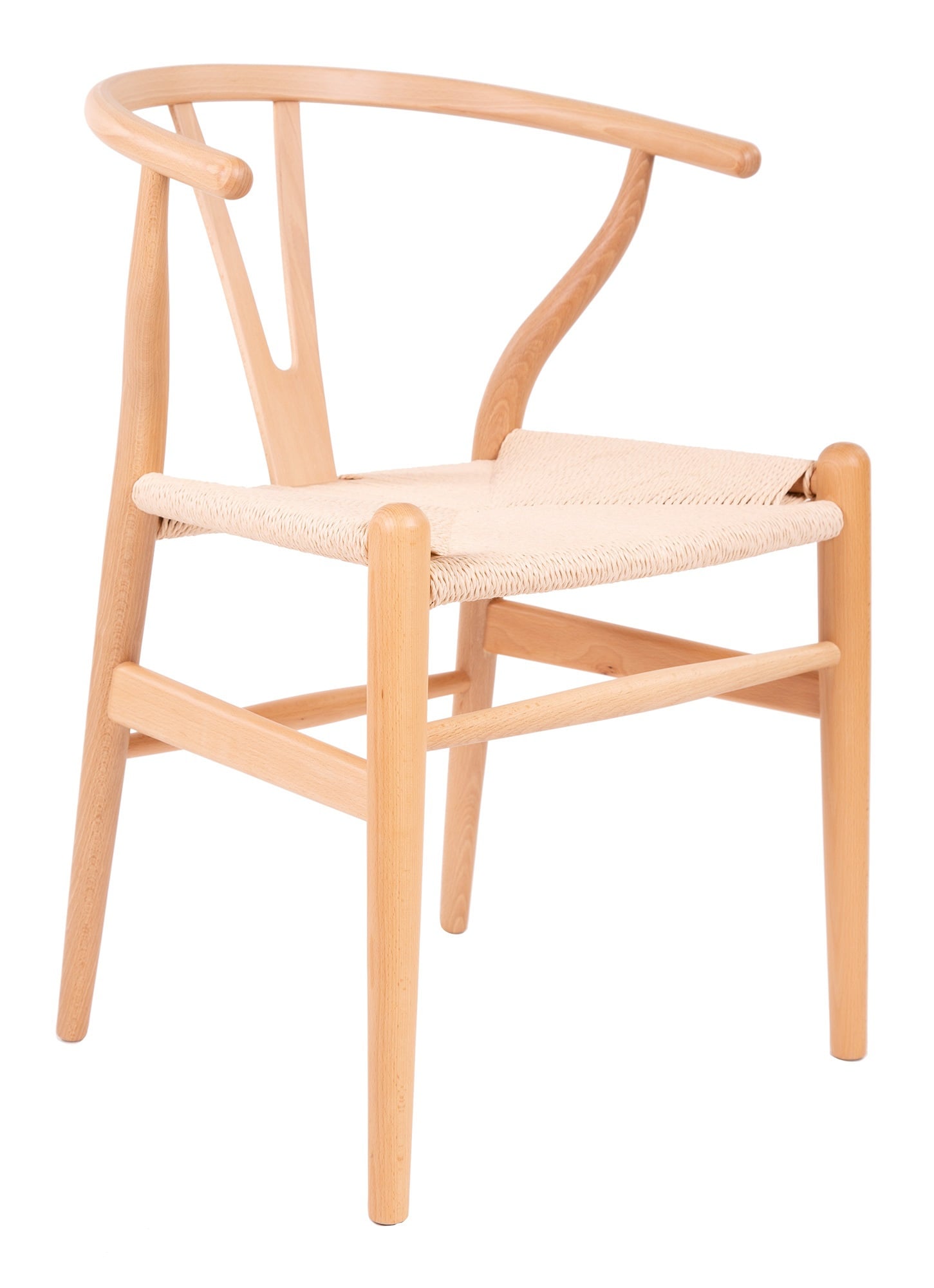 Wegner style, Silla de comedor Y-chair wishbone CH24 natural natural