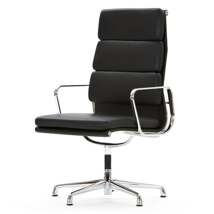 Charles Eames style, Silla de conferencia EA208 Respaldo alto Negro