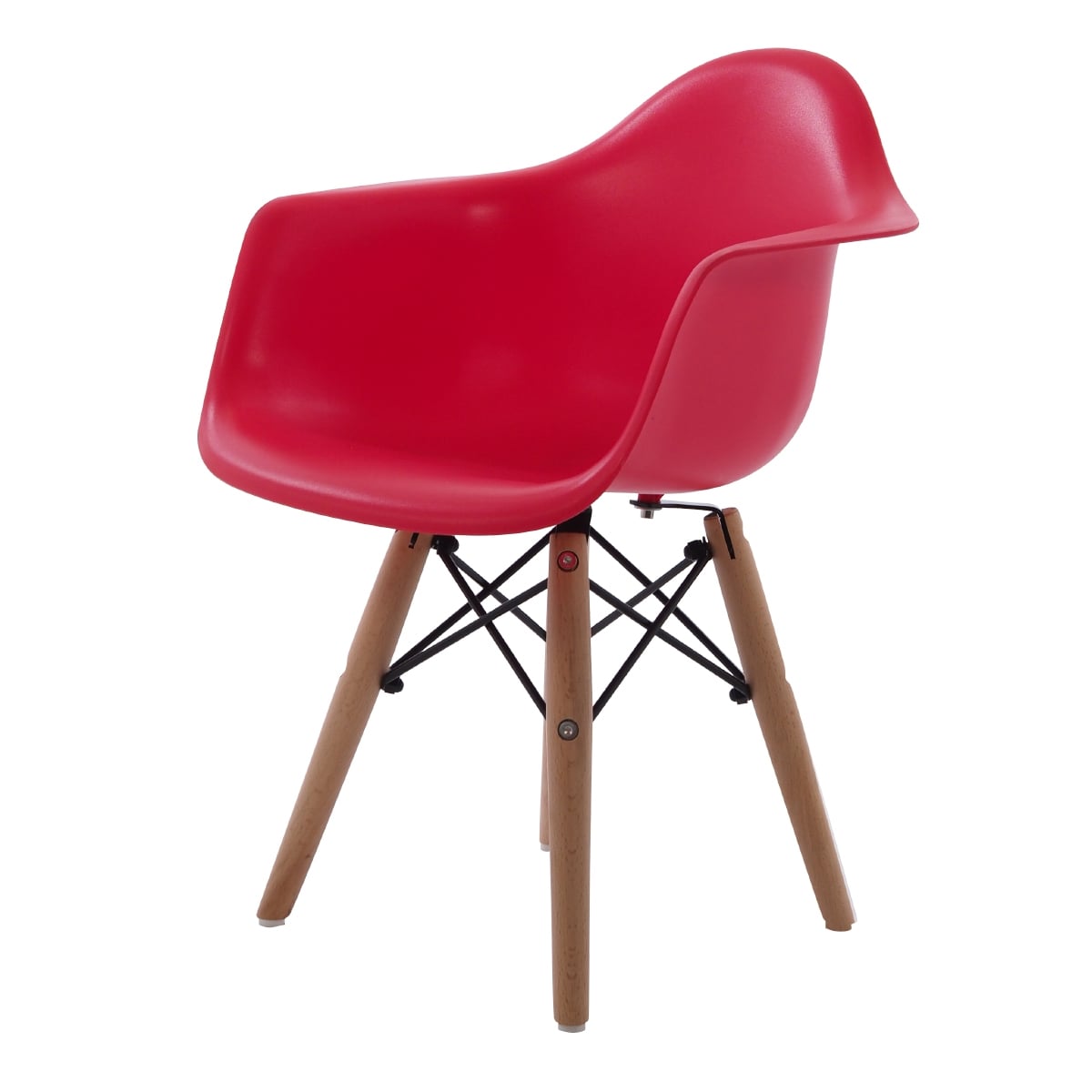 Charles Eames style, Silla para niños DAW Júnior rojo