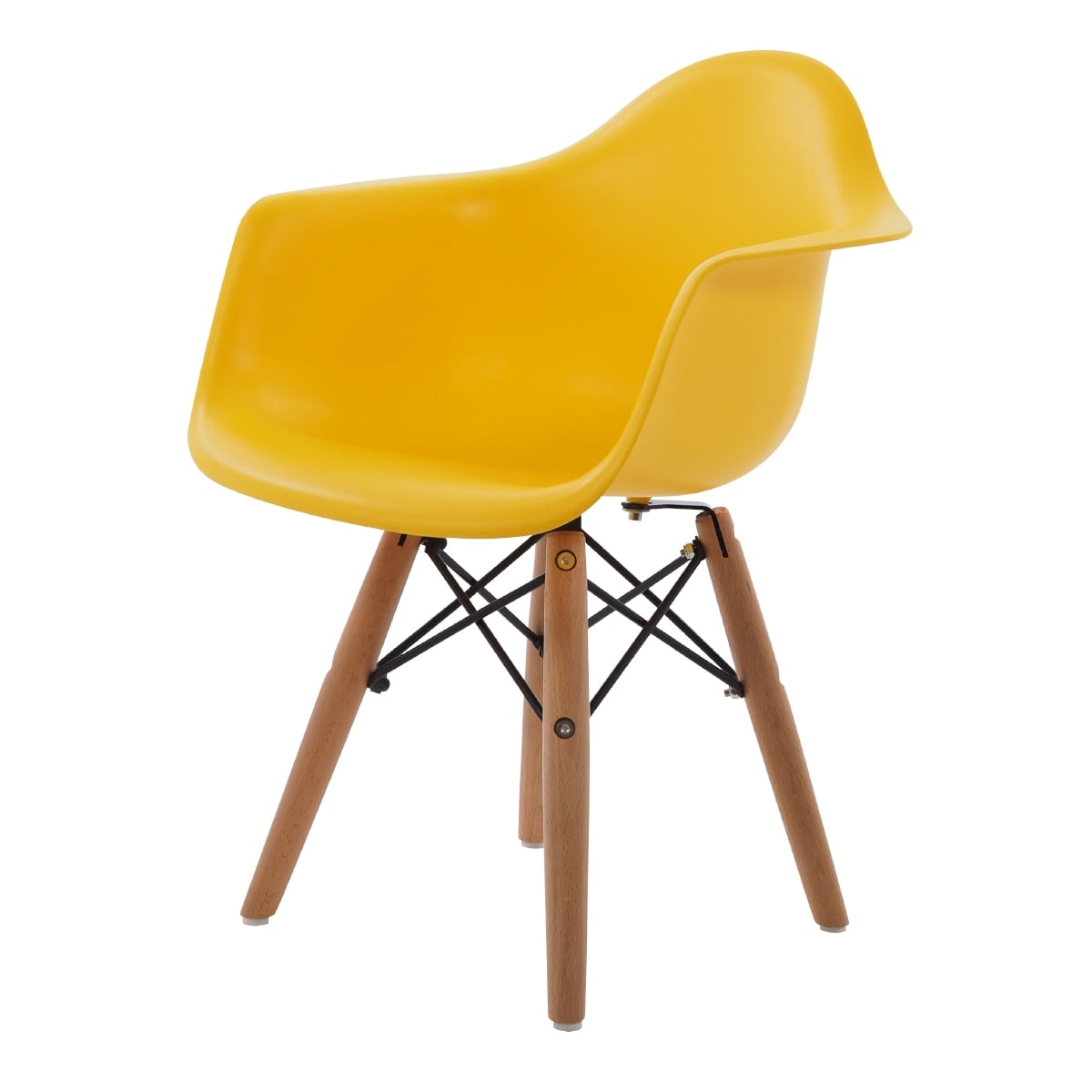 Charles Eames style, Silla para niños DAW Júnior amarillo