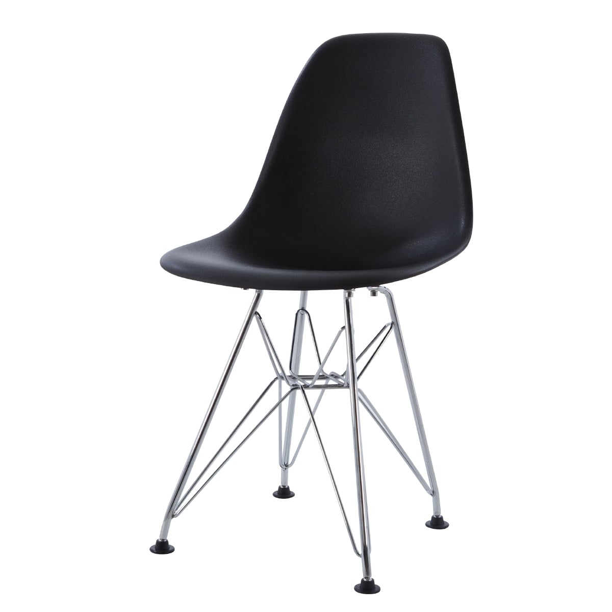 Charles Eames style, Silla para niños DSR Júnior Negro
