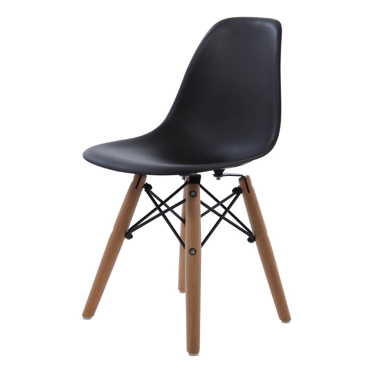 Charles Eames style, Silla para niños DSW Júnior Negro