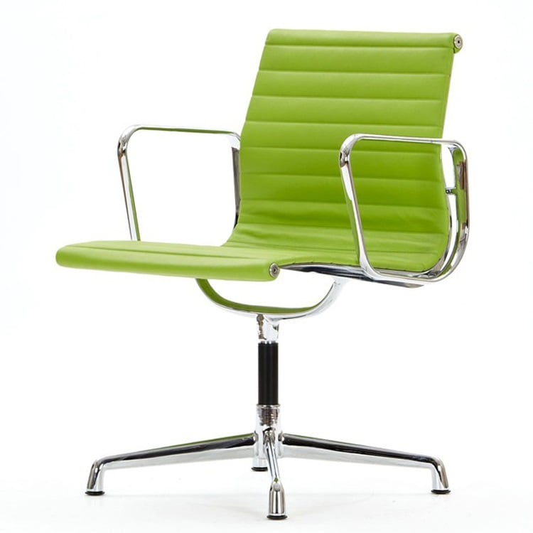 Charles Eames style, Silla de conferencia EA108 Cuero Verde