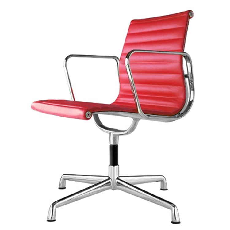 Charles Eames style, Silla de conferencia EA108 Cuero rojo