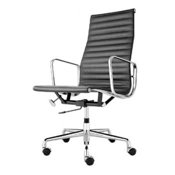 Charles Eames style, Silla de oficina EA119 Cuero Negro