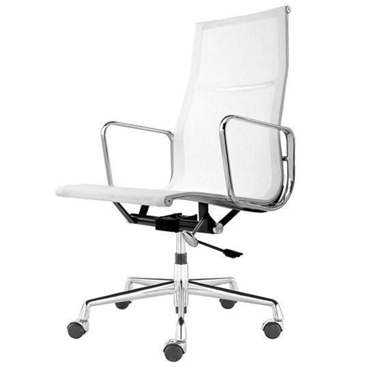 Charles Eames style, Silla de oficina EA119 mesh netweave blanco