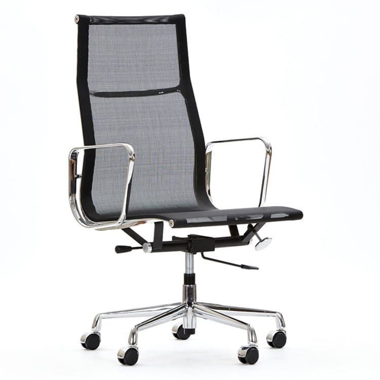 Charles Eames style, Silla de oficina EA119 mesh netweave Negro