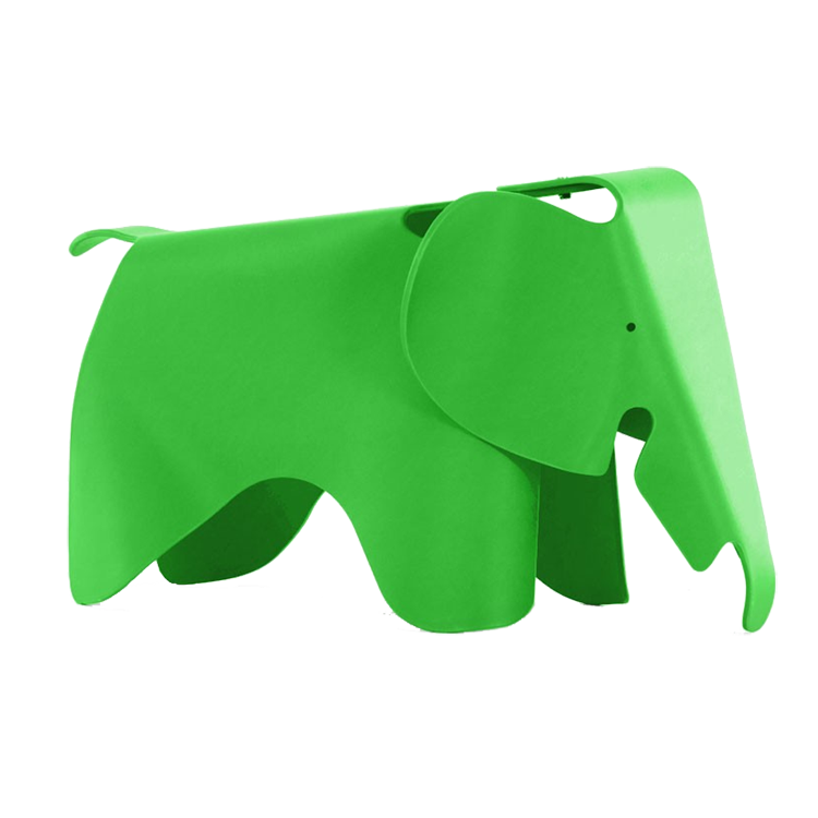 Charles Eames style, Silla de elefante Elephant Júnior Verde
