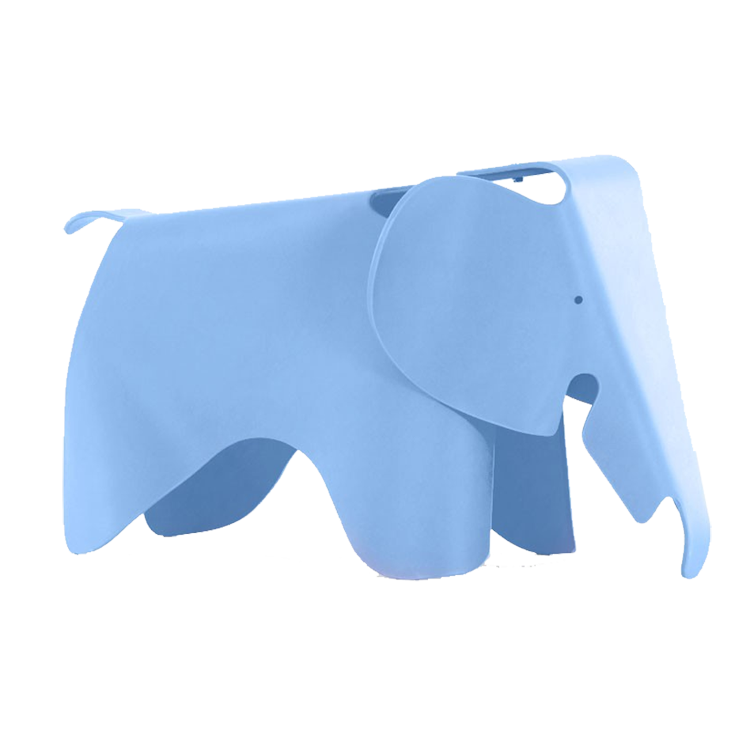 Charles Eames style, Silla de elefante Elephant Júnior azul claro