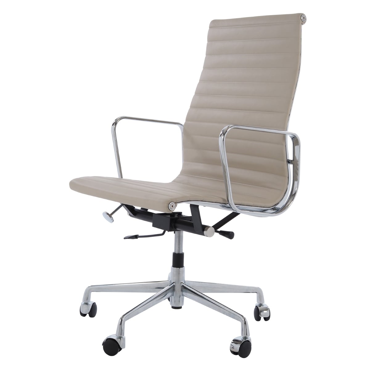 Charles Eames style, Silla de oficina EA119 Cuero Gris