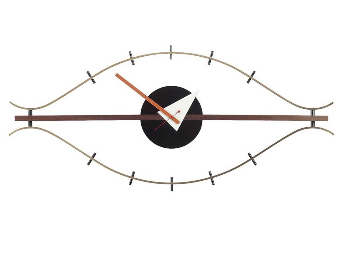 George Nelson style, Reloj de pared Eye clock multicolor