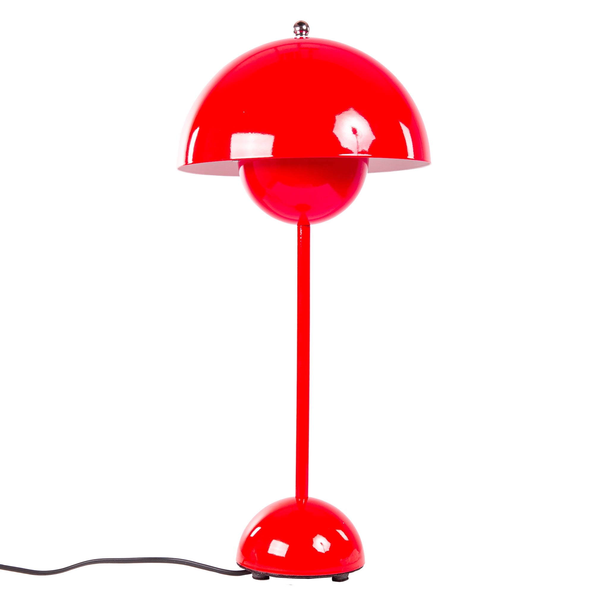 Verner Panton style, Luz de mesa Tiesto VP3 rojo