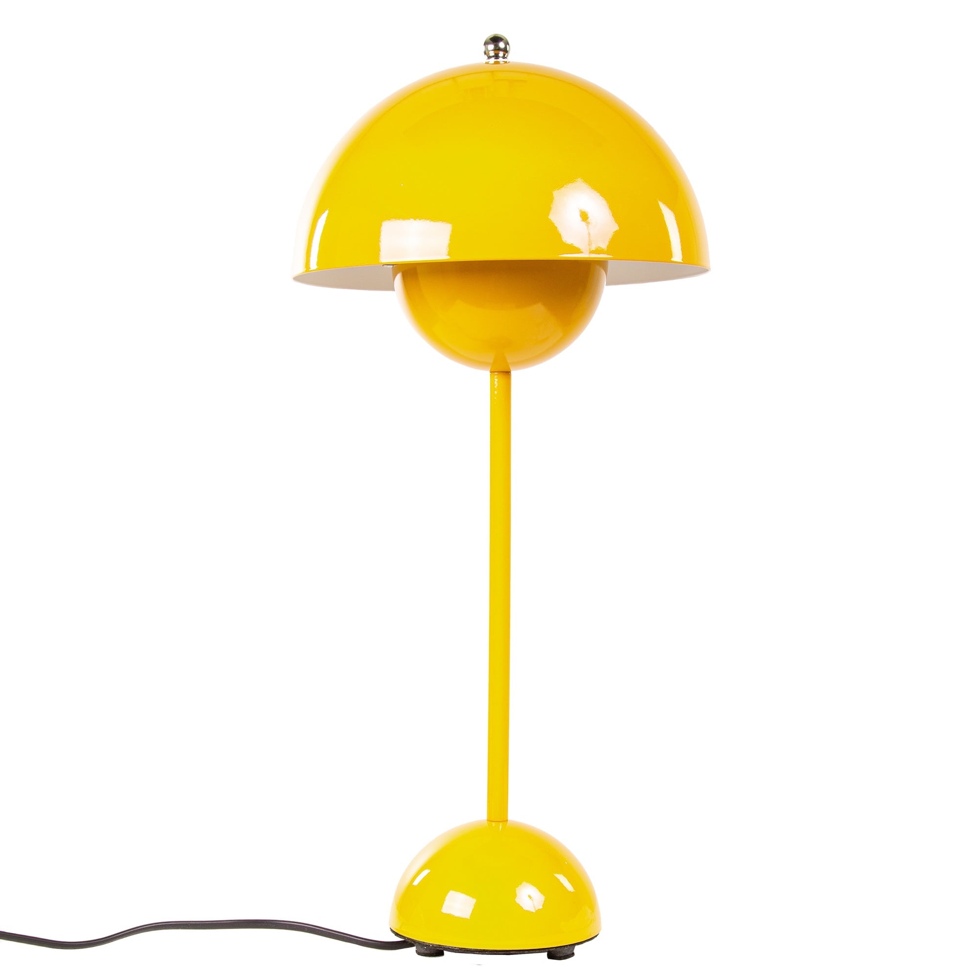 Verner Panton style, Luz de mesa Tiesto VP3 amarillo