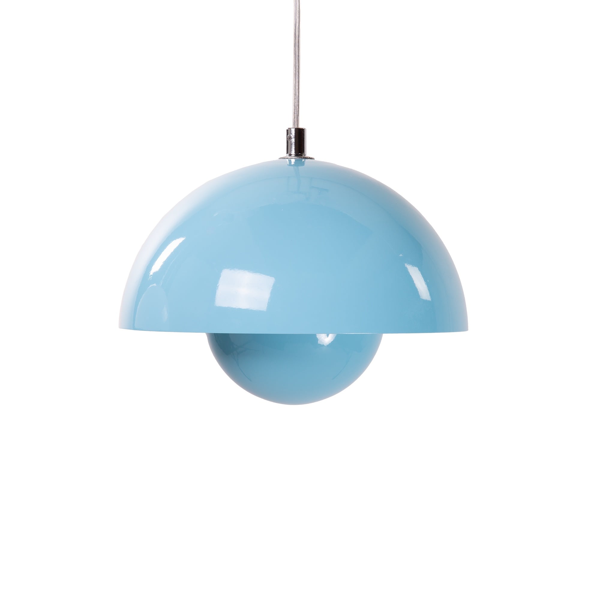 Verner Panton style, Colgante Tiesto VP1 azul claro