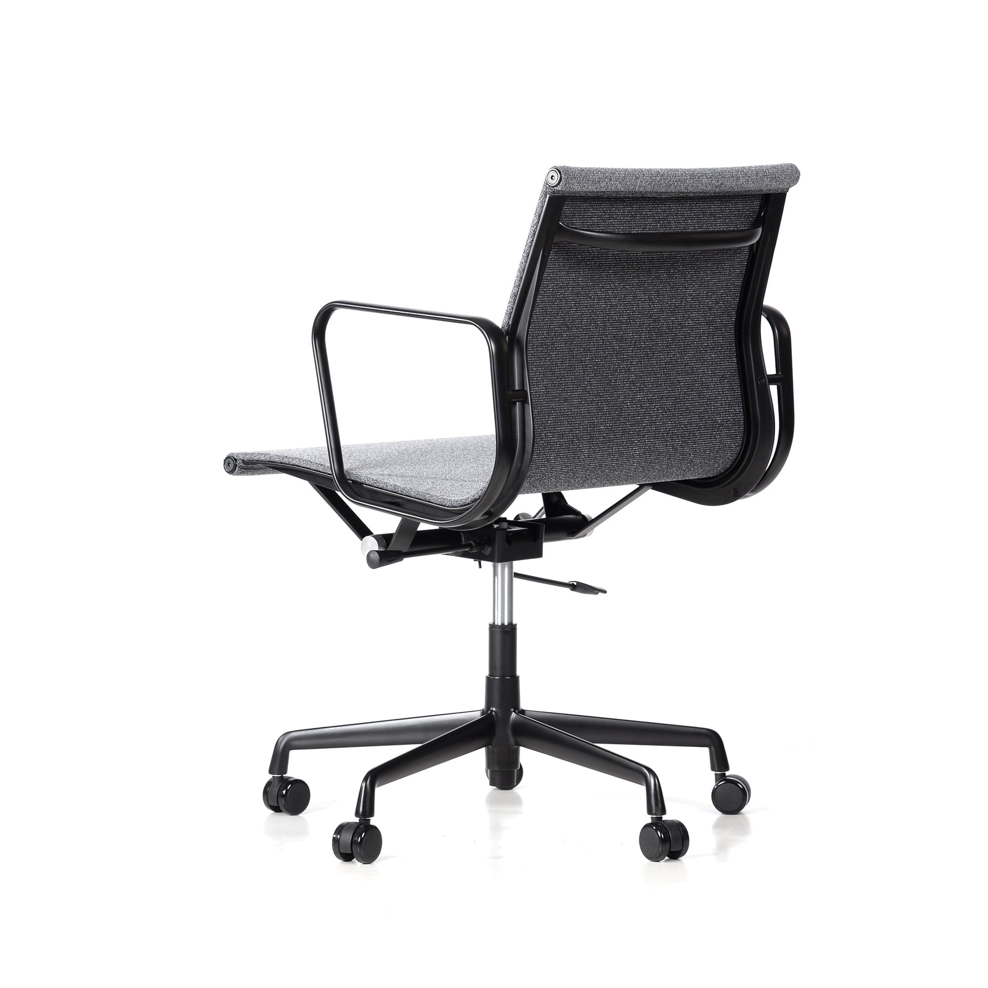 Charles Eames style, Silla de oficina EA117 Fabric Mesh black base gris oscuro
