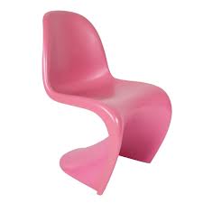 Verner Panton style, Silla para niños silla Panton lustroso rosa