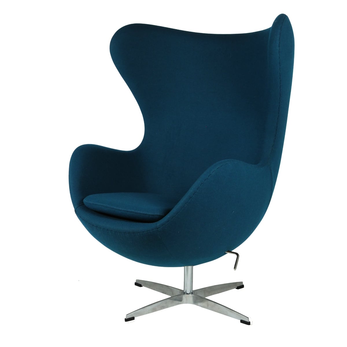Arne Jacobsen style, Sillón Egg silla Cachemira azul oscuro