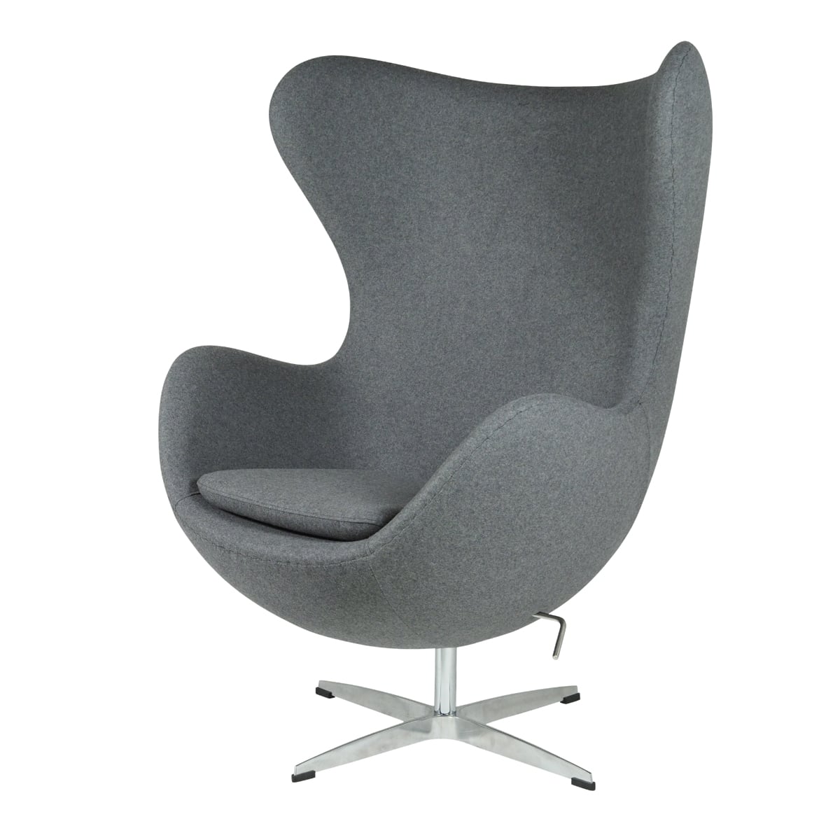 Arne Jacobsen style, Sillón Egg silla Cachemira Gris