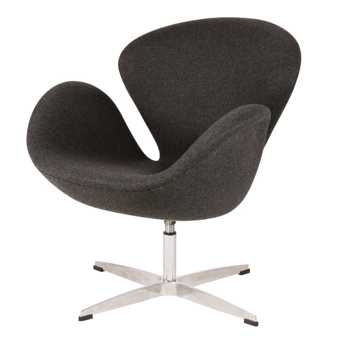 Arne Jacobsen style, Sillón cisne gris cachemira