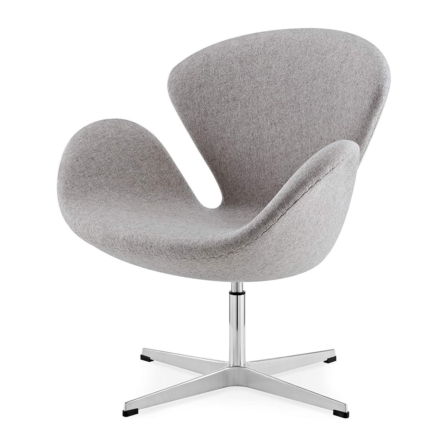 Arne Jacobsen style, Sillón cisne Cachemir gris claro