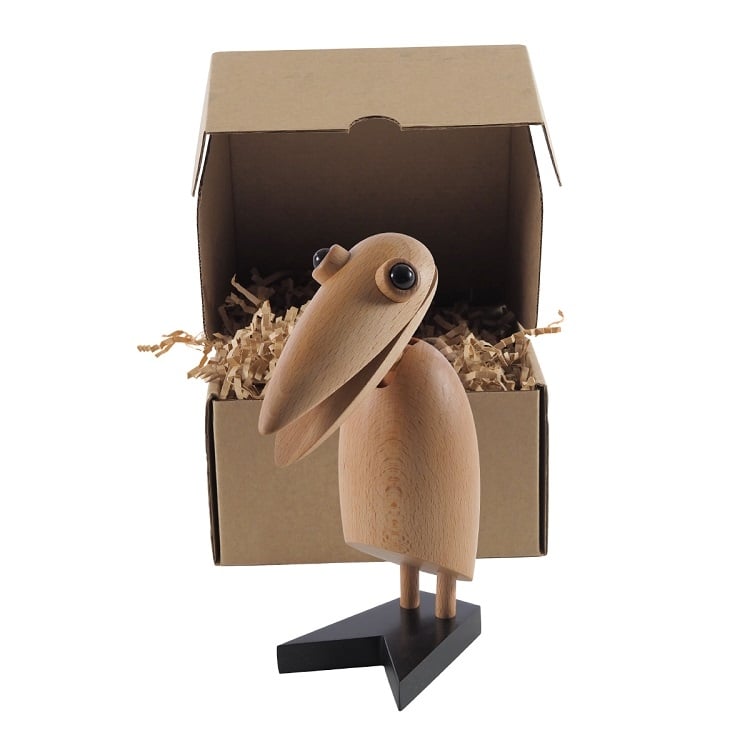 Dominidesign style, Muñeca de madera Clip de aves natural