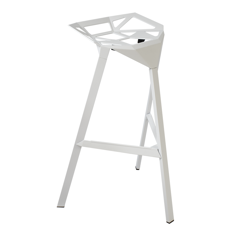 Konstantin Grcic style, Taburete de barra Un taburete blanco