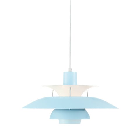 Poul Henningsen style, Colgante DPH50 Lampara colgante Azul claro