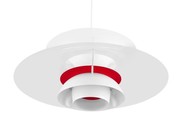Poul Henningsen style, Colgante DPH50 Lampara colgante blanco