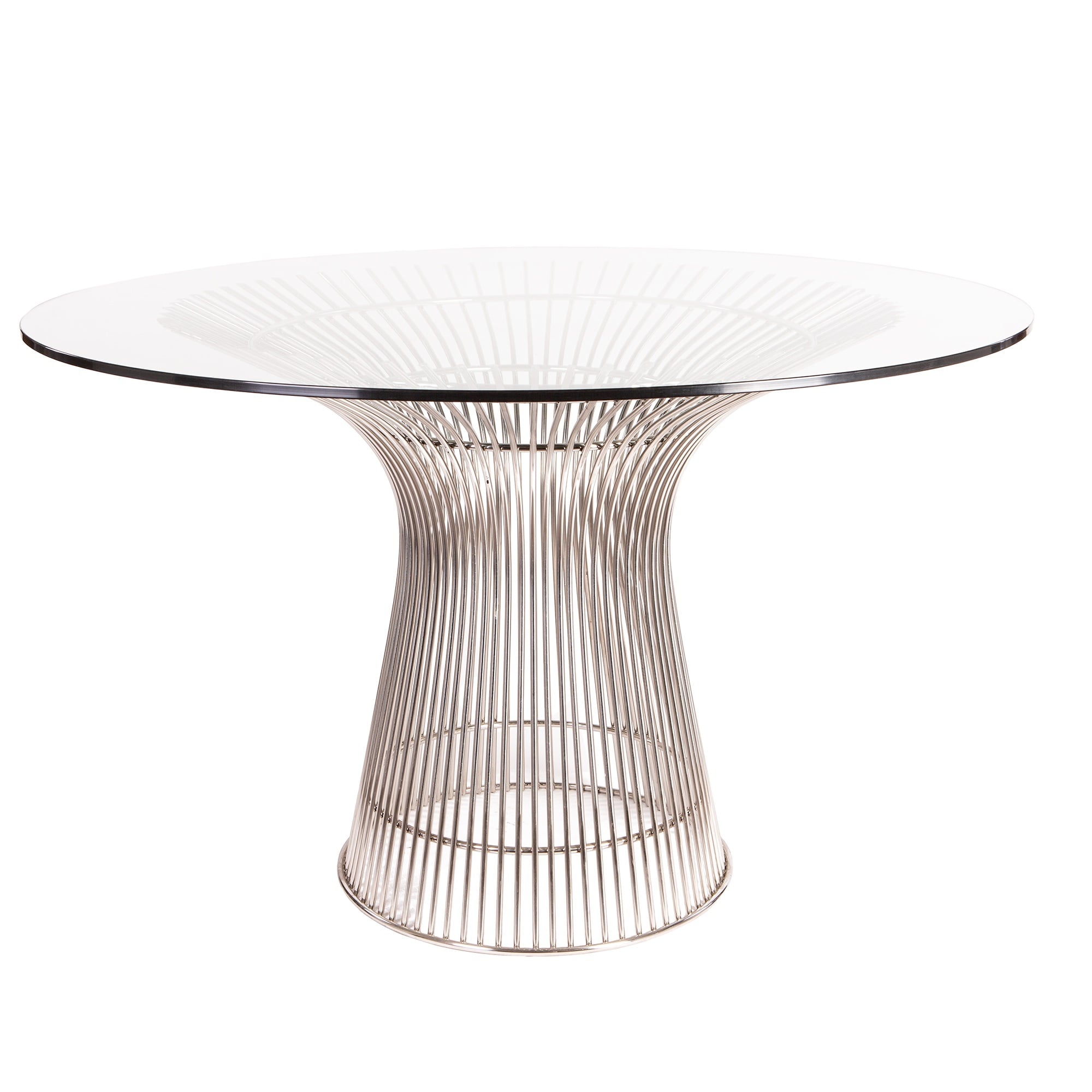 Warren Platner style, Mesa de comedor Wire mesa diameter 120cm chrome