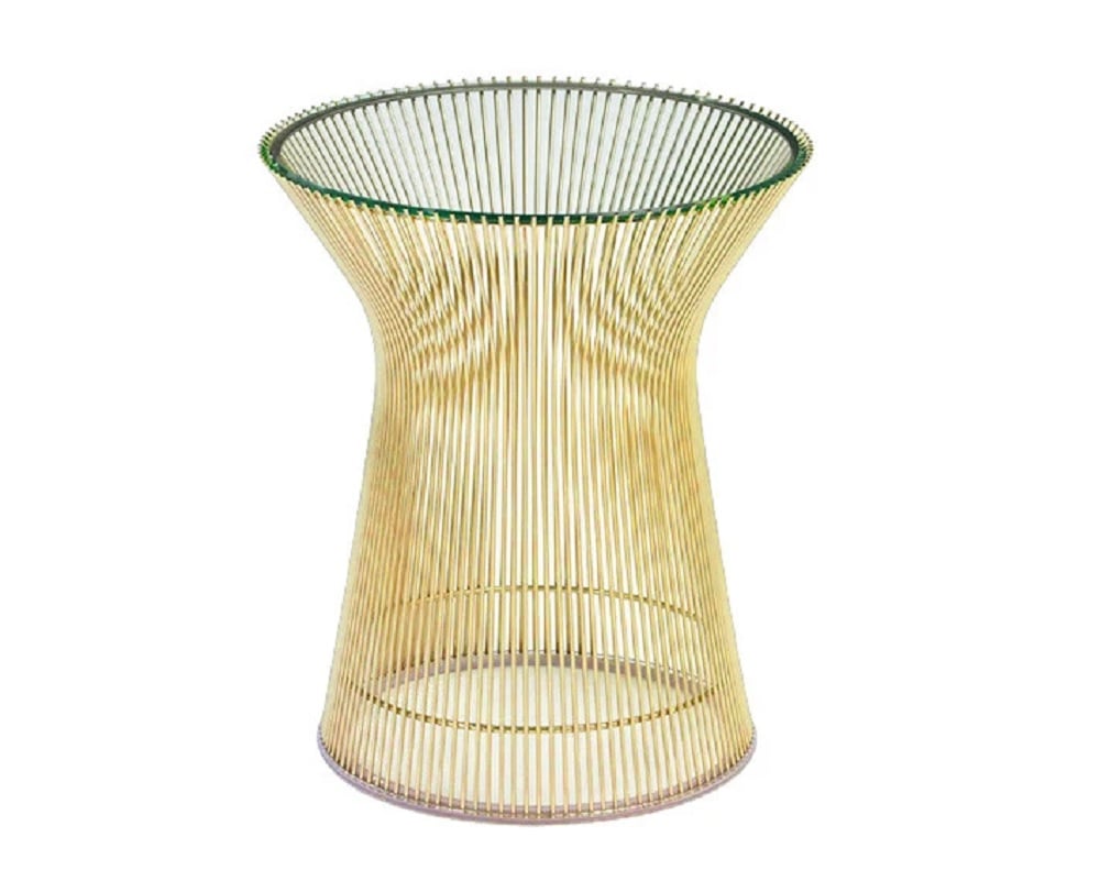 Warren Platner style, Mesa auxiliar Wire mesa Oro