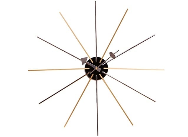 George Nelson style, Reloj de pared Star clock multicolor