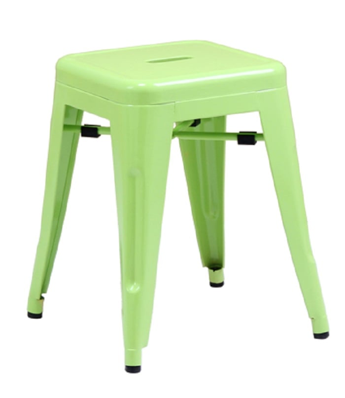 Xavier Pauchard style, Taburete Tolix style taburete 48cm mate verde claro