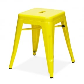 Xavier Pauchard style, Taburete Tolix style taburete 48cm amarillo brillante
