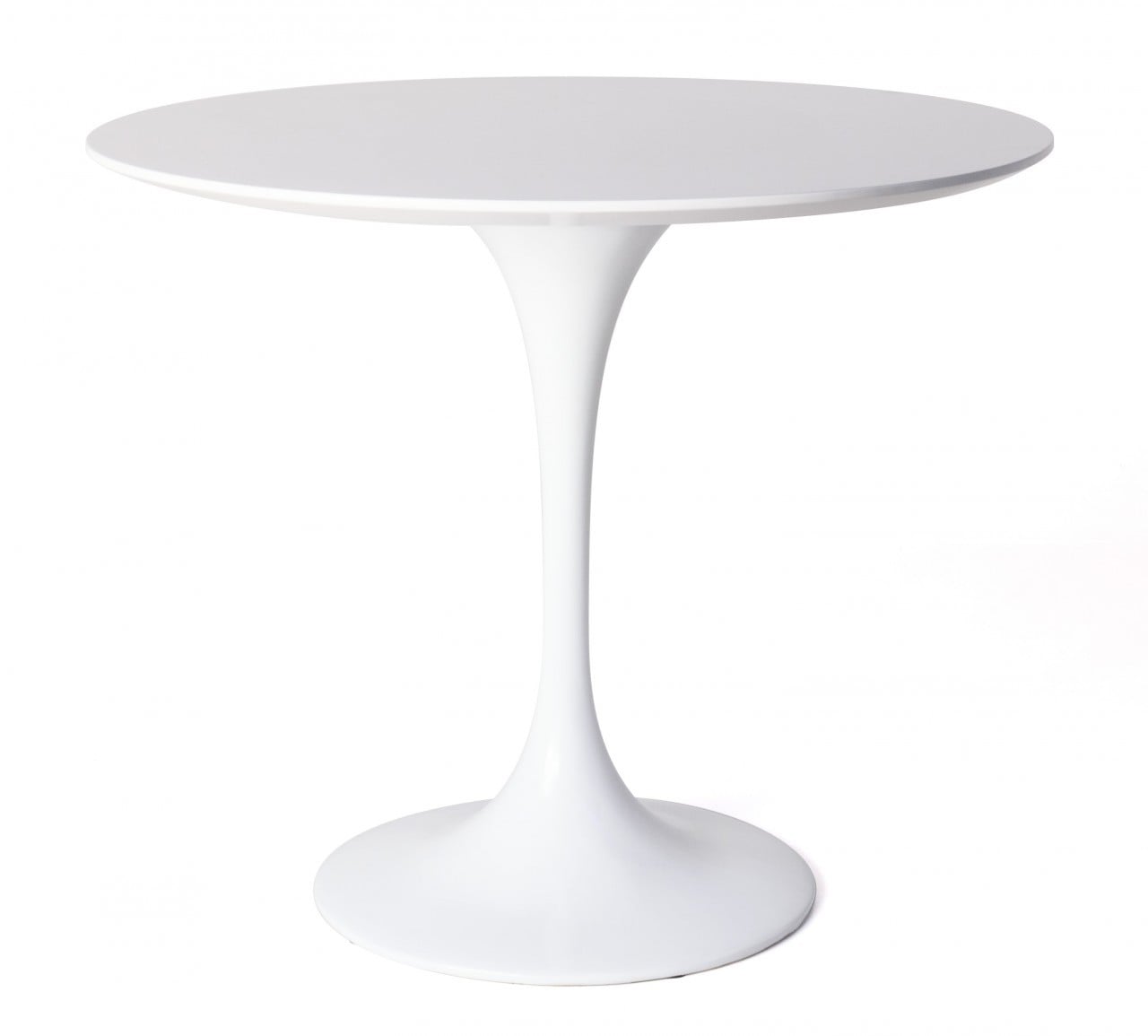 Eero Saarinen style, Mesa de comedor Tabla del tulipán 80cm Blanco (Matt)