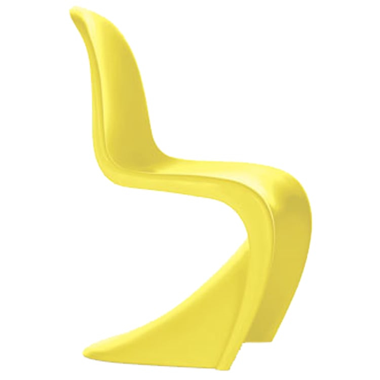 Verner Panton style, Silla para niños silla Panton lustroso amarillo