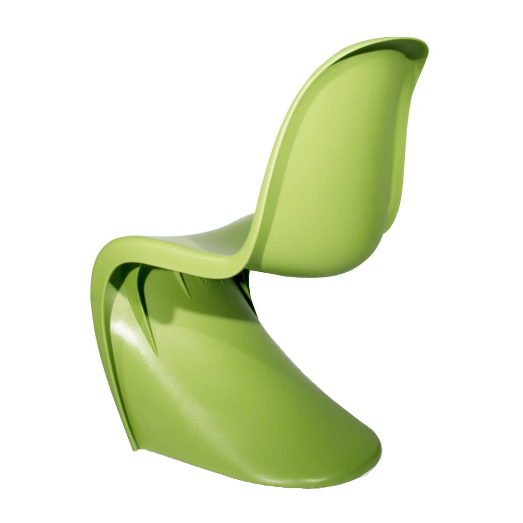 Verner Panton style, Silla para niños silla Panton lustroso verde claro