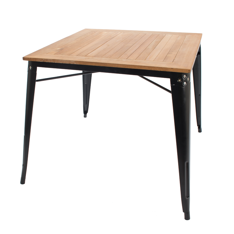 Xavier Pauchard style, Mesa de comedor Mesa de exterior estilo Tolix Mesa de comedor Negro